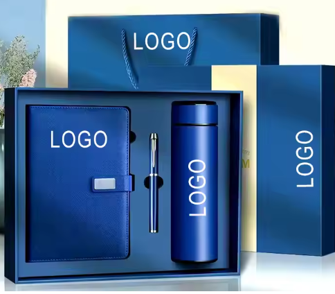 Kit regalo corporativo personalizado,Termo, cuaderno y esfero de lujo