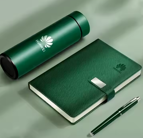 Kit regalo corporativo personalizado,Termo, cuaderno y esfero de lujo