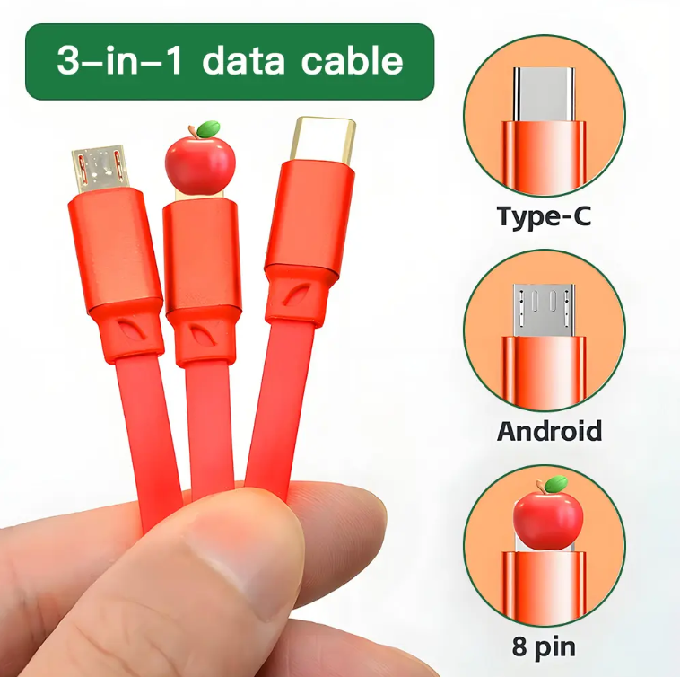 Cable de carga personalizado 3 en 1