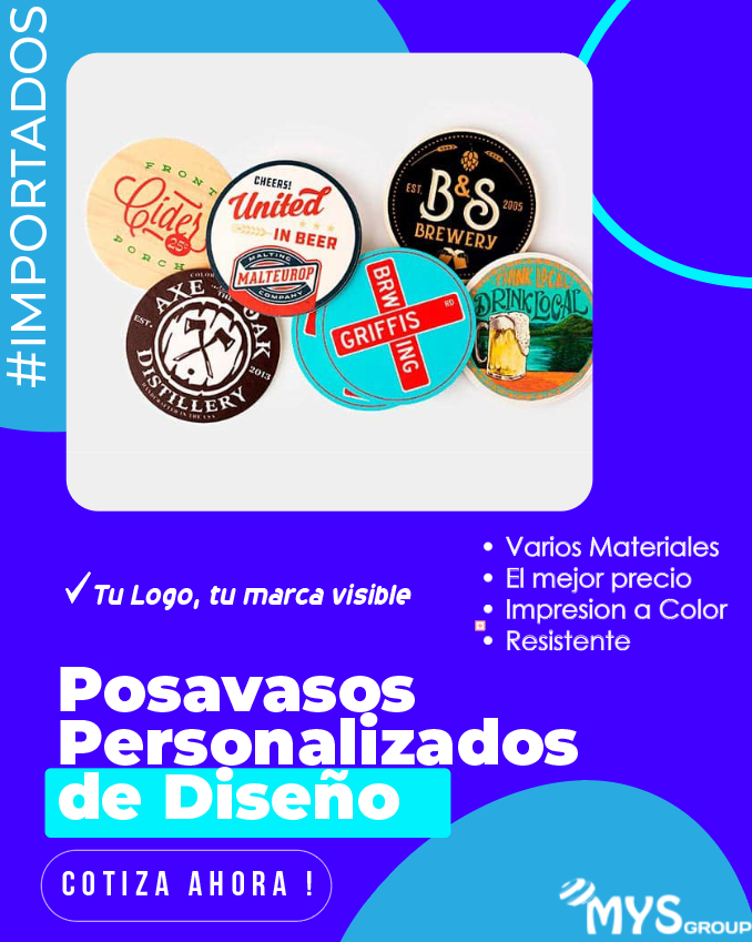 Posavasos para taza de té u oficina con diseño personalizado